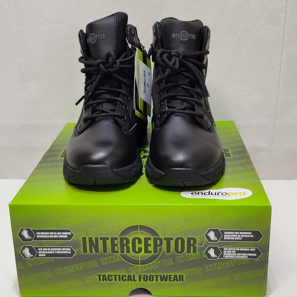 Interceptor Litefast Tactical Boots Womens Size 7 Zippered 6" Shaft Soft Toe NIB - Picture 4 of 9
